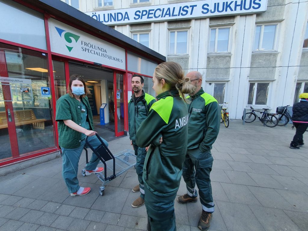 Crew preparing for departure