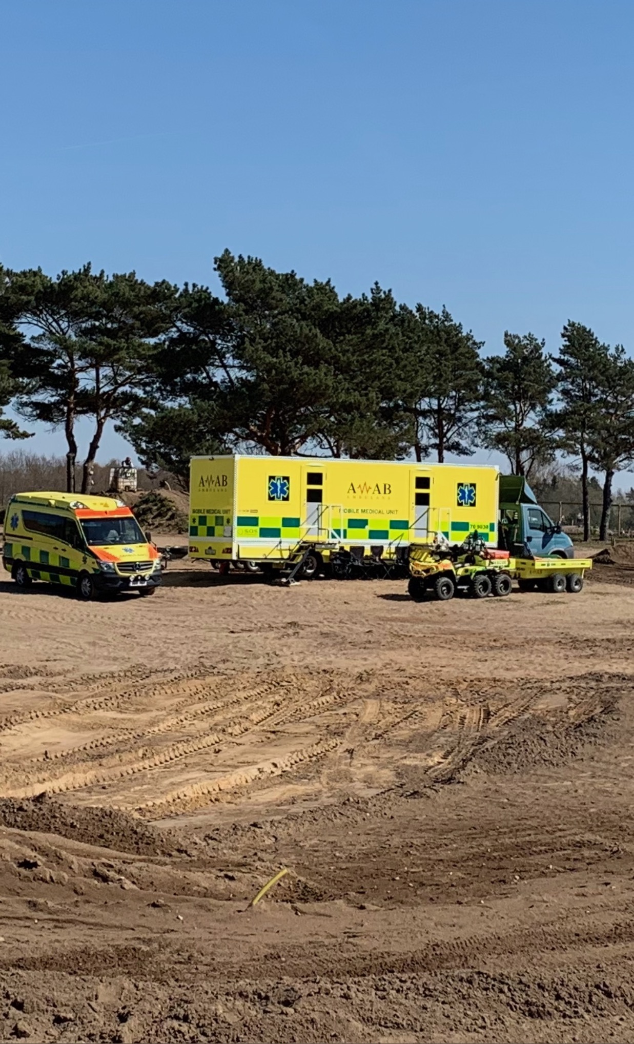 Ambulance and mobile medical unit