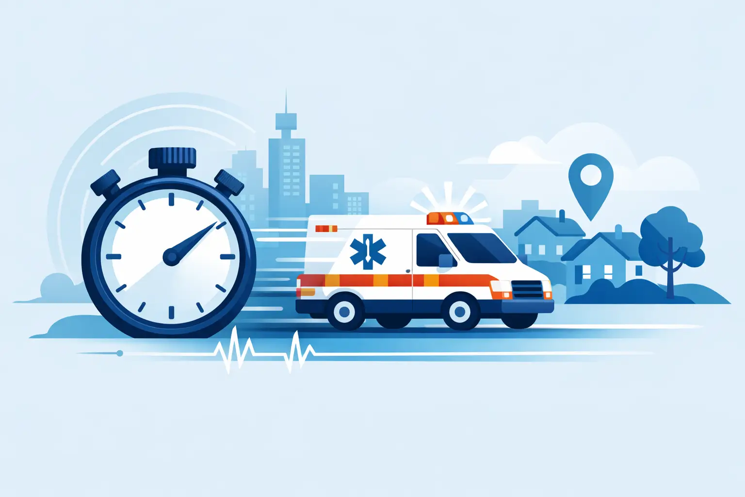 Hur snabbt anländer ambulans vid ett larm?